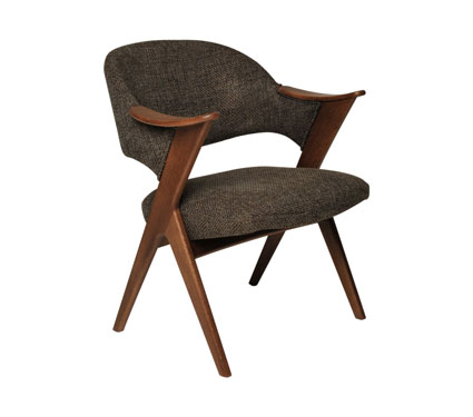 Fjords Blinken Chair - Upe dark grey walnut