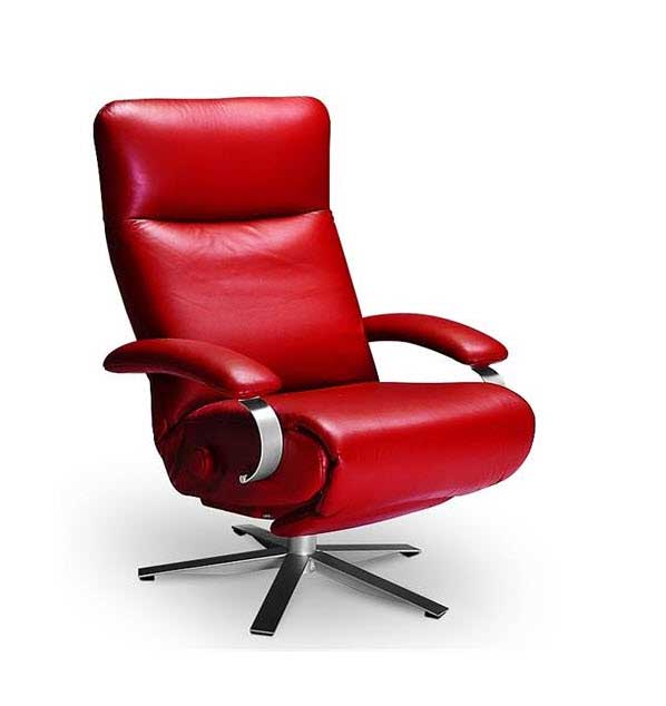 Carrie Recliner Red - Lafer Leather Recliner