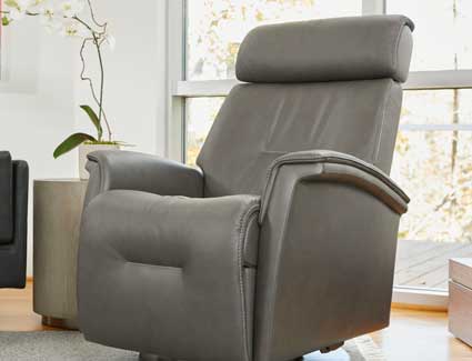 Fjords Rome Leather Relaxer - AL Graphite Lifestyle